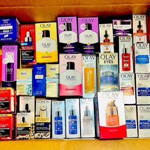 Olay and L’Oréal skincare products